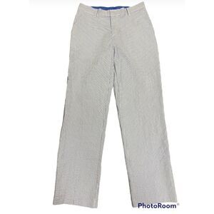 Izod Blue Seersucker Pants Boys Size 18 NWOT